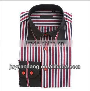 Custom Long Sleeve Stripe Dress Shirt Latest Shirts Pattern for Men photo-5