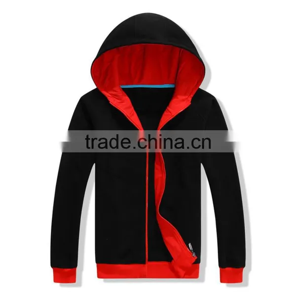 OEM Cheap Custom Heavy Thick Mens Cotton Polyester Fleece Zip Up Sweatshirt and Hoodies photo-5