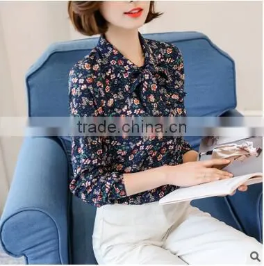New Models Blouses Fashion Elegant Office Blouse Work Wear Loose Printed Women Formal Tops and Blouses photo-3