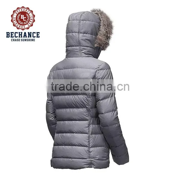 Women Down & Feather Winter Jacket With Fur photo-3