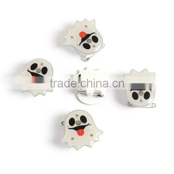 Plastic Pin Brooches Halloween Ghost Gray Latest Brooch Design photo-3