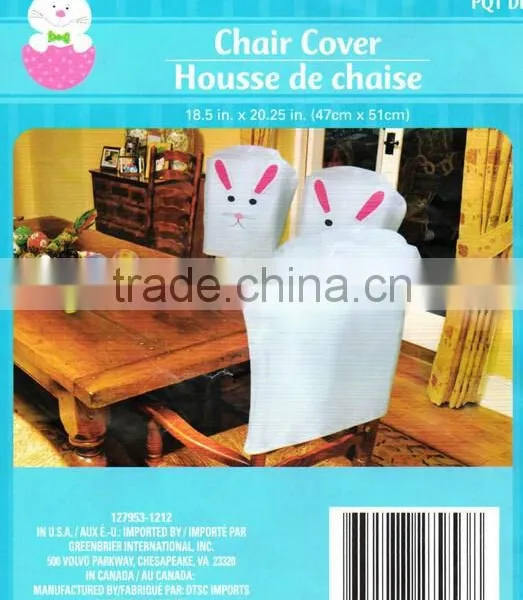 SET-4 White Felt EASTER BUNNY & RABBIT CHAIR COVER photo-4