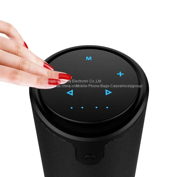 S8 HIFI Touch Control Portable Wireless Bluetooth Speaker With Sling Cover Car Music Speaker photo-2