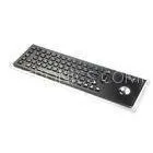 Black Panel Mount Stainless Metal Trackball Keyboard , Input Devices Keyboard