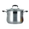 Wide Cut Egded Stockpot With Silicon Handles and Knobs
