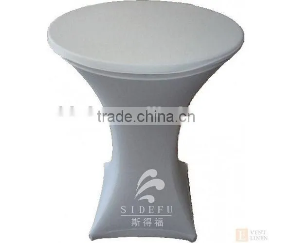 Wholesale Banquet Used Hotel Bar Lycra Spandex Cocktail Table Cover photo-2