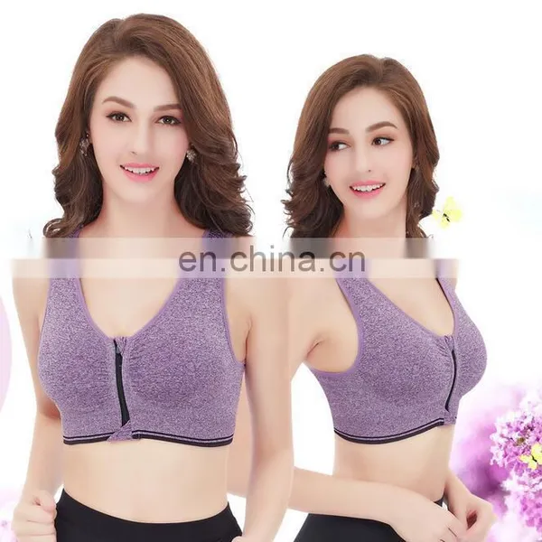 Front Zipper High Support High-intensity Sport Bra With Mesh Sports Bra#803 photo-4