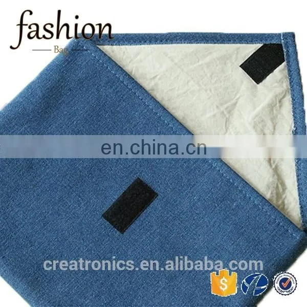 CR Sample Available Envelope Shape Canvas Material Light Blue Color Latest Design Hot Sales Fancy Cheap Indian Designer Purses photo-4
