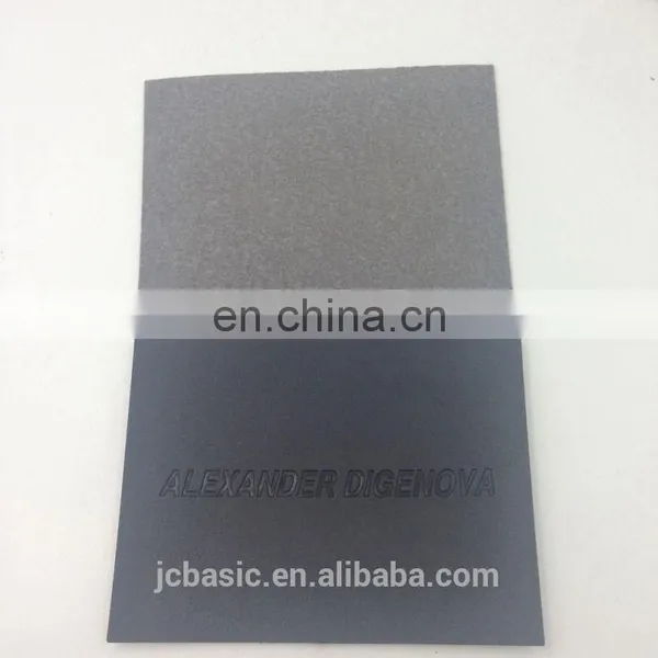 Custom Branded Jeans Denim Embossed Leather Patch Label photo-6