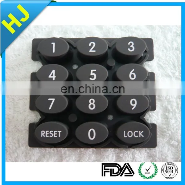 silicone rubber numeric keypad