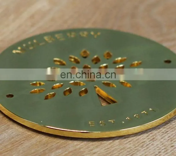 Custom Logo Gold Metal Label Tags for Bags for Sale