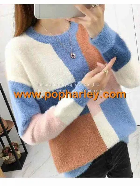 China Factory Wholesale Woman Velvet Mink Sweater photo-2