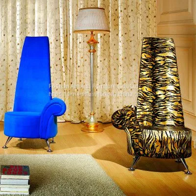 Modern Design Fabric Leisure Single Armrest Hotel Lounge Throne Chair photo-2
