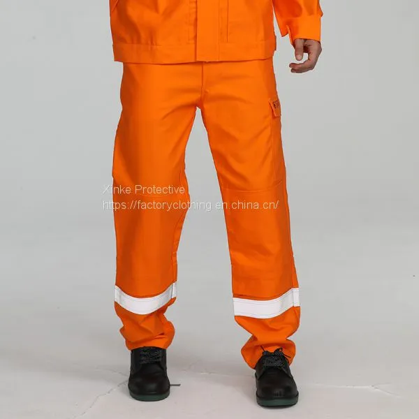 Designable Flame Retardant Cargo Pants Men's Wholesale With Reflective Tape photo-2