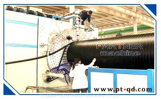 HDPE Large Diameter Hollow Wall Winding Pipe Production Line photo-5