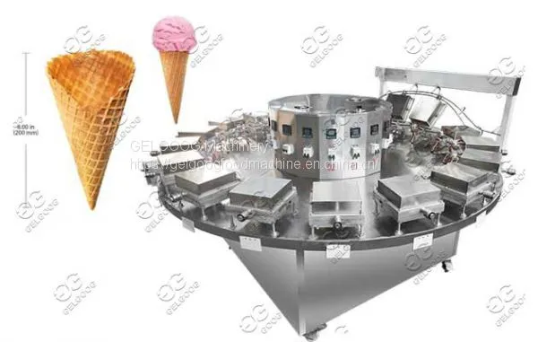 Semi-automatic Ice Cream Cones Baking Rolling Machine Supplier