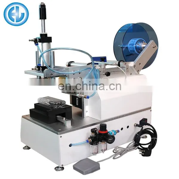 Small Semi Automatic Manual Square Flat Bottle Used Labeling Machine photo-3