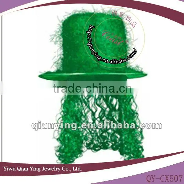 Carvinal Hat With Green Wig for St Patrick Day