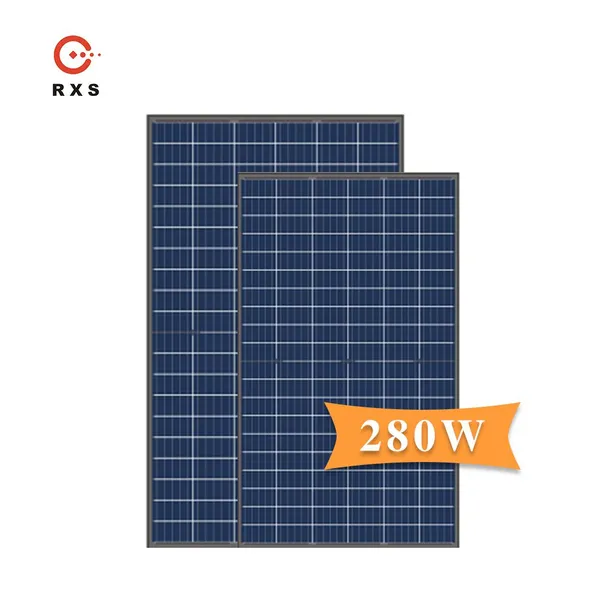 Rixin Home Roof Bifacial Transparent 280w Polycrystalline Solar Panel photo-2