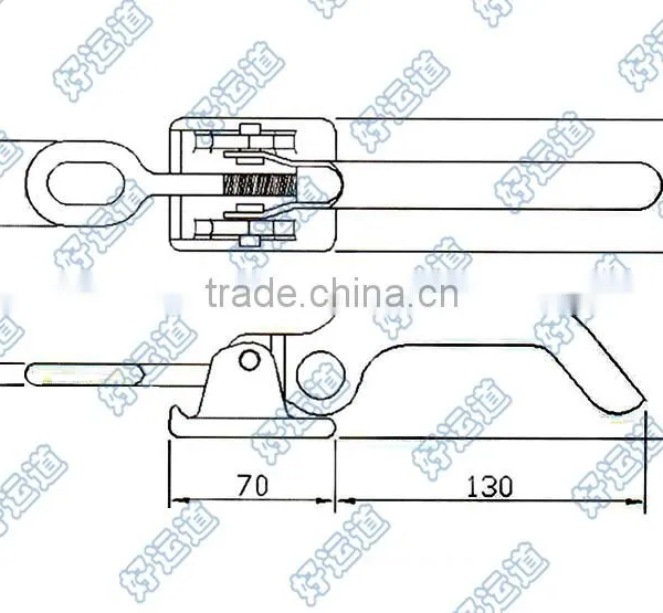 03210 Forged Hook Trailer Side Board Fastener Toggle Fastener photo-2