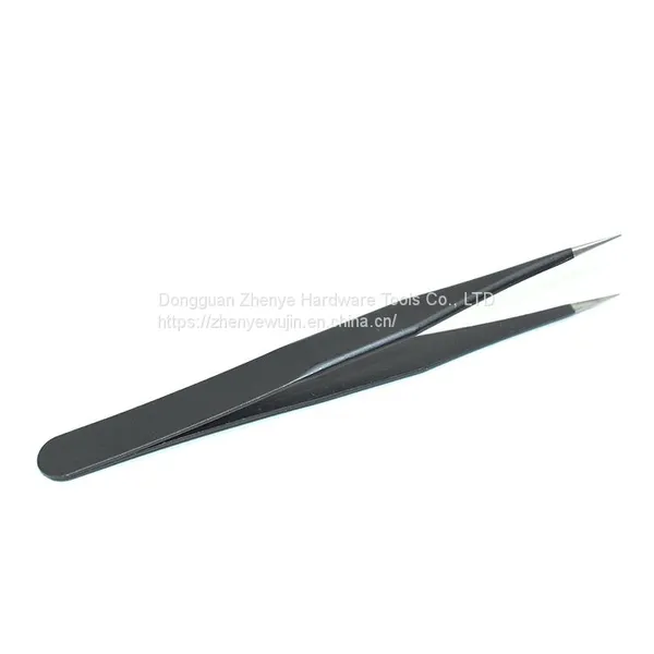 Special Forceps for Eyelash Grafting Single Fine Stainless Steel Black Anti-static Clip, Imported From Switzerland ESD-12 photo-3