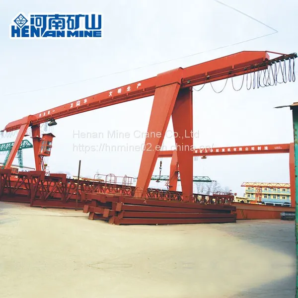 Boxed Frame Single Beam Gantry Crane Squirrel Cage Geabox Hoist Trolley 10 Ton