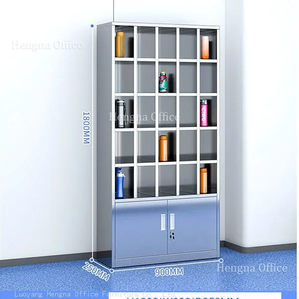 Commercial Grade Stainless Steel Mug Cabinet With Lockers for Gyms and Public Facilities