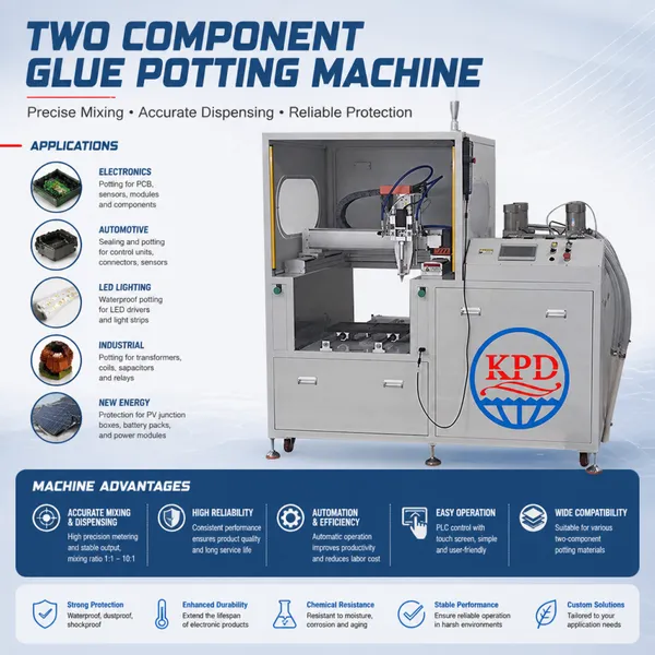 Fluid Dispensing Systems Epoxy Dispenser 2 Part Epoxy Dosing Equipment AB Smart Doser Robot photo-2