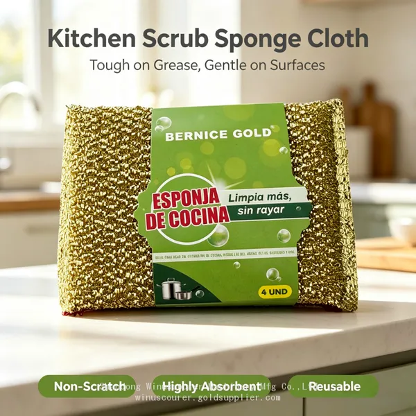 High Absorbency Scrub Sponges, Kitchen Dishwashing Sponges for Water & Oil Absorption photo-3
