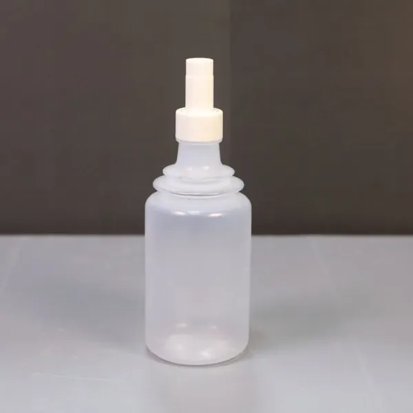 Custom PE bottle extrusion blow molding, 4+4 cavity mold, 7075+S136 steel, sandblasted finish, robotic arm, 300K shots