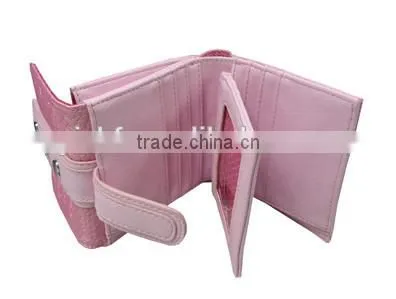 Lovely Pink Compartments Useful Women Ladies PU Leather Wallet photo-2