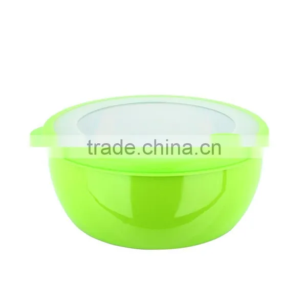 Caitang Factory Stainless Steel 3pcs Salad Bowl Set Food Serving Bowl Set With Lid photo-4