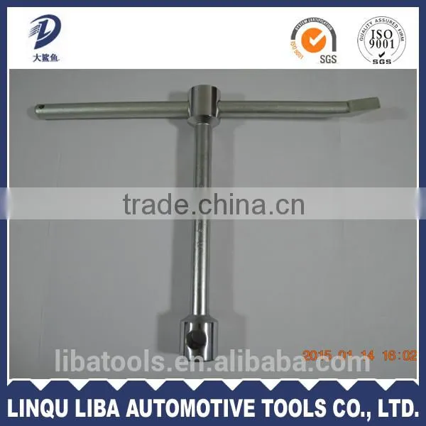 Metric Hardware Tool Double Head Heavy Duty Torque Wheel Wrench With Wrecking Bar photo-3