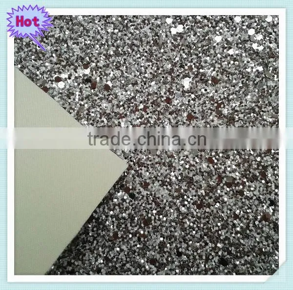PU Glitter Fabric Leather,glitter Leather for Lady Shoes Quality Choice photo-5