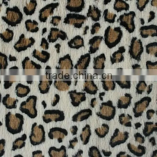 100% Polyester Leopard Faux Fur Plush Fabric photo-4
