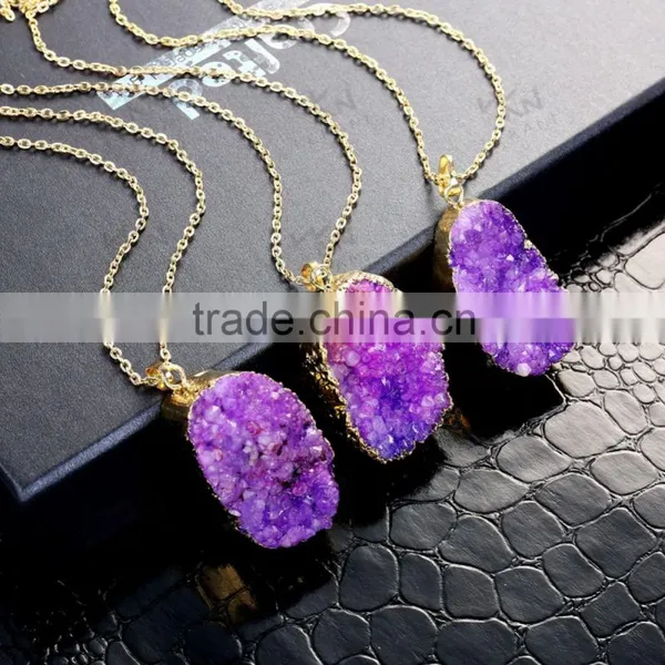 New Luxury Natual Purple Bead Necklace Designs photo-3