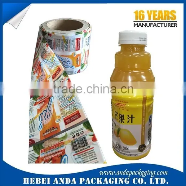 Beverage Bottle PVC Shrink Film Sleeve Label Roll/PET Shrink Bottle Label Film photo-4