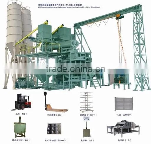 Large-capacity Low-cost Icf Machine for Blocks Made of Eps and Cement photo-3