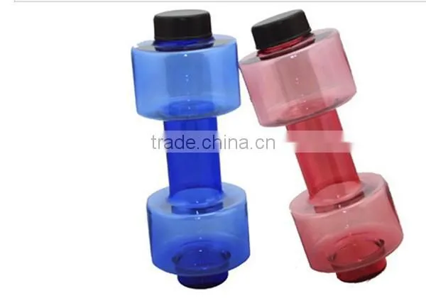 J225 550ml Plastic Cup Fitness Dumbbell Portable Sports Bottle photo-6