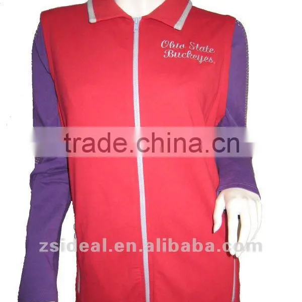 Fashion Cotton French Terry YKK Zipper-up Women's Waistcoat&Vest