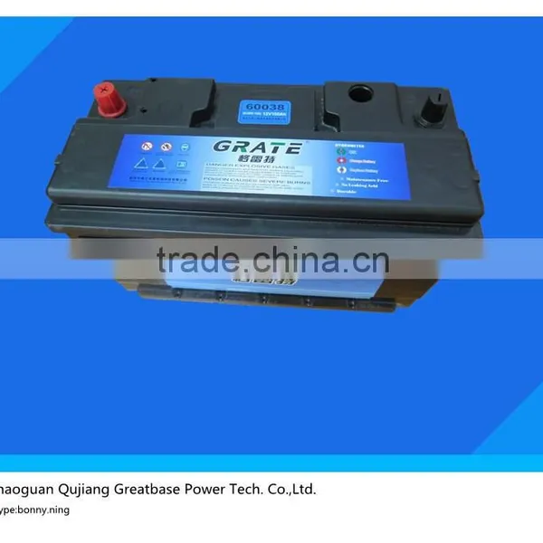 High Quality DIN Standard Maintenance Free Car Battery (N100) 60038-MF--100AH , 12V photo-2