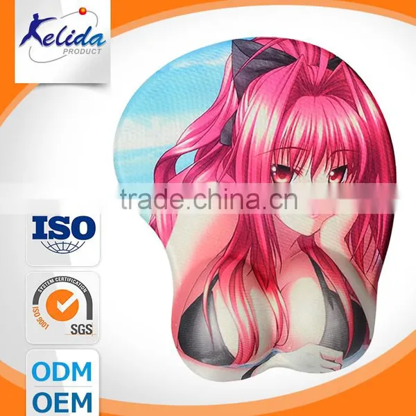 Sexy Breast Silicone Mouse Mat , Heat Mouse Mat photo-3