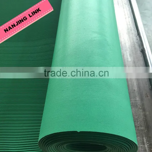 Green Color Non Slip Rubber Matting Rolls for Workshop and Wet Areas photo-3