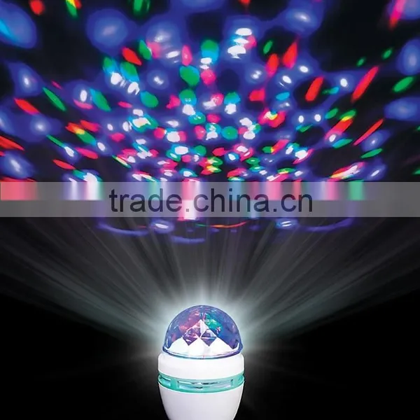 360 Rotating RGB Full Color LED Crystal Magic Ball Light photo-2