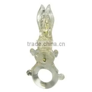 Rabbit Vibrating Cock Ring for Penis Enlargement photo-2