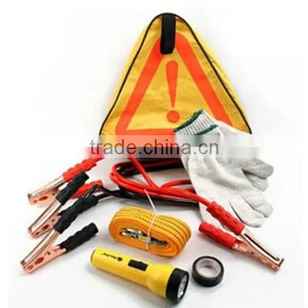Safety Warning Triangle And Reflective Vest