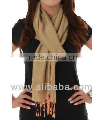 Soft and Silky Water Pashmina Shawl (Beige)