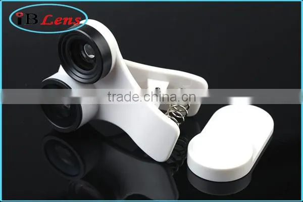Universal Fisheye Wide Angle Macro 3 in 1 Lens Kit for Mobile Phone