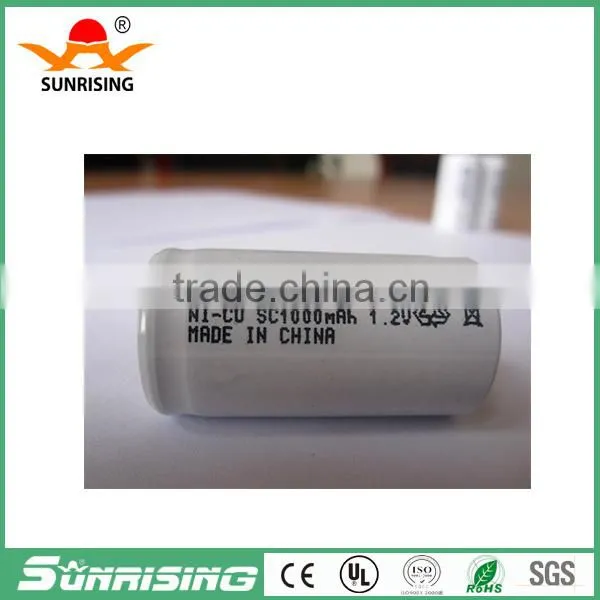 Ni-CD SC1000mAh 1.2V Rechargeable Battery for photo-2