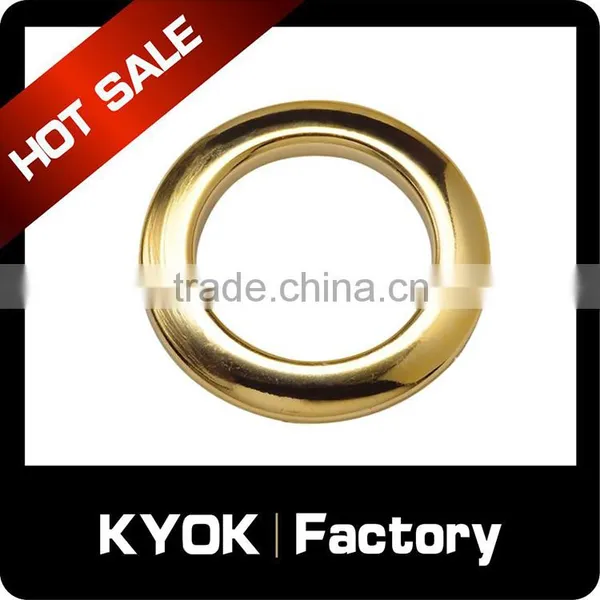 KYOK Antique Brass Metal Bay Window Passing Curtain Pole Rings Round Type,Roller Curtain Accessories 22mm Wholesale photo-4